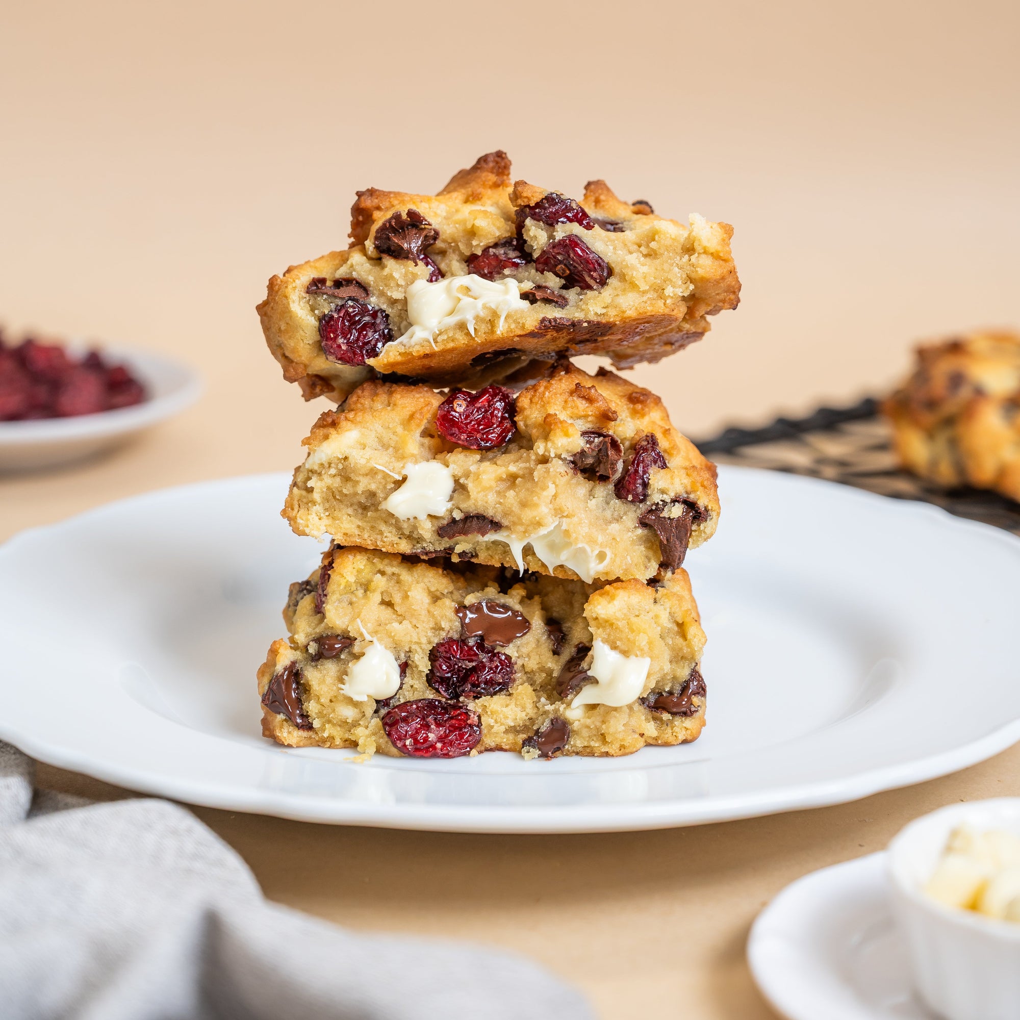 Cranberry Crush Giant NY Style Cookie ( Pack Of 2 Cookies )